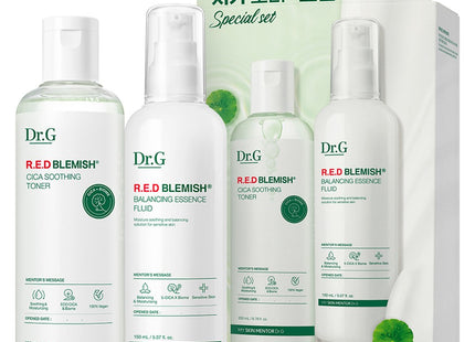 DR.G  Red Blemish Cica Toner 200ml + Lotion 150ml Set, 1 Set