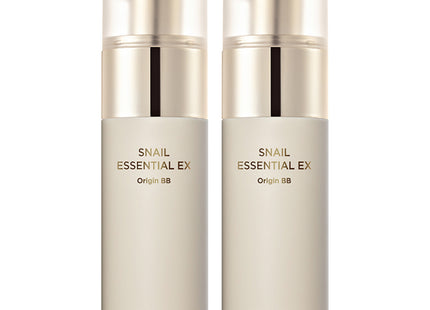 THE SAEM  Snail Essential EX Origin BB Cream SPF38 PA+++, 21 Light Beige, 40ml, 2 Count