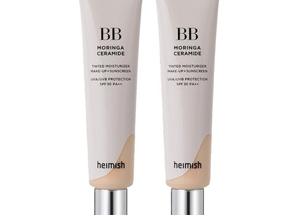 HEIMISH  Moringa Ceramide BB Cream SPF30 PA++, 21 Light Beige, 30ml, 2 Pack