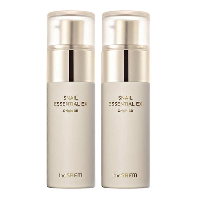 THE SAEM  Snail Essential EX Origin BB Cream SPF38 PA+++, 23 Natural Beige, 40ml, 2 Count