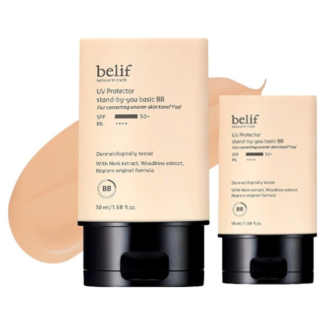 BELIF  UV Protector Stand By You Basic BB Cream SPF50+ PA++++, 50ml, 2 count