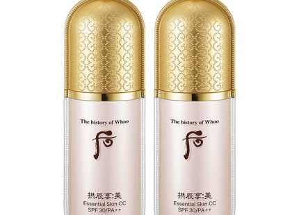 THE HISTORY OF WHOO Hwahyun Essence Skin CC Cream SPF30 PA++ 40ml, 2 Count