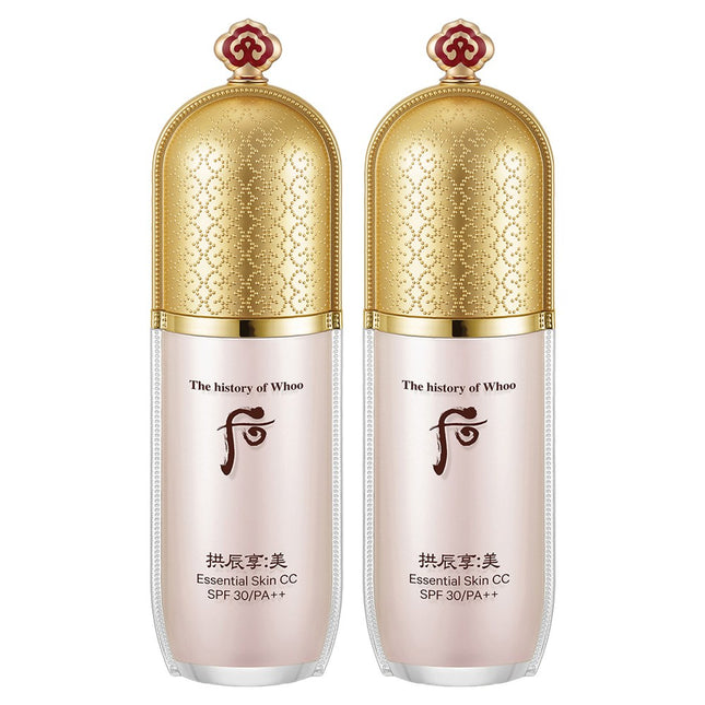 THE HISTORY OF WHOO Hwahyun Essence Skin CC Cream SPF30 PA++ 40ml, 2 Count