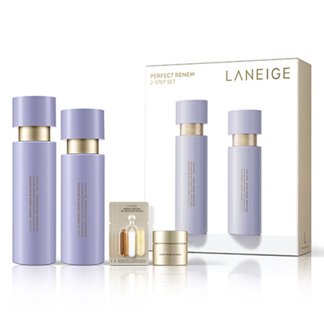 LANEIGE  Perfect Renew 3X Skin Refiner 150ml + Emulsion 130ml Set, 1 Set
