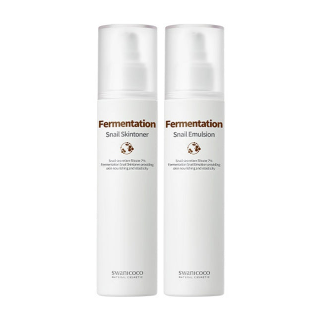 SWANICOCO  Fermentation Snail Skin Toner + Emulsion 2-piece Set, 1 Set