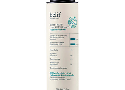 BELIF Belif Stress Shooter Cica Soothing Toner 200ml 1 pack