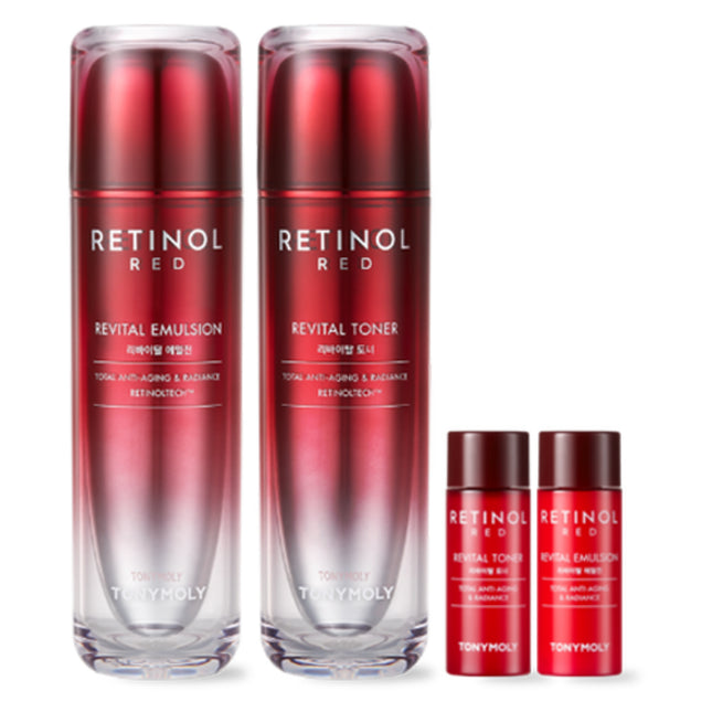 TONYMOLY  Red Retinol Skincare 2pcs Set, 1 Set