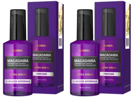 KUNDAL Kundal Macadamia Ultra Hair Serum Acacia Moringa 100ml 2 Count
