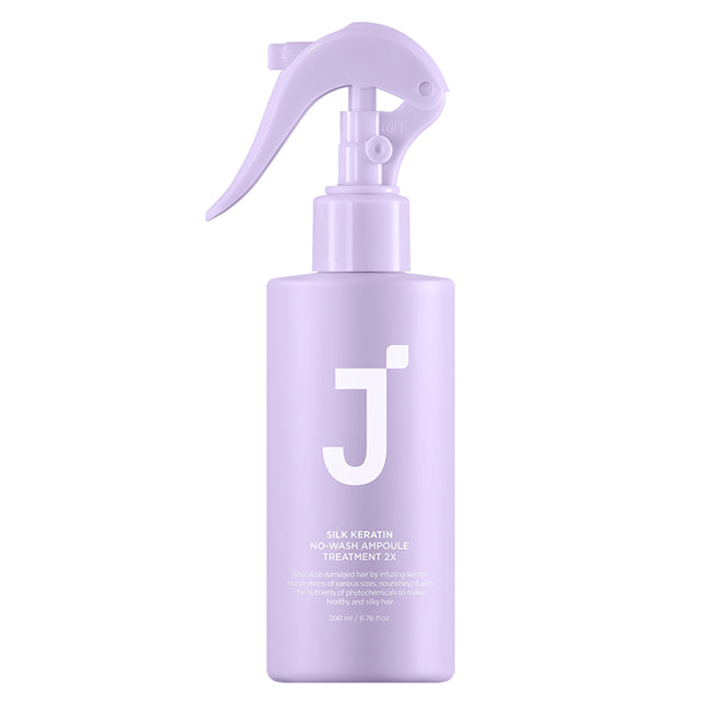 JSUP  Silk Keratin No-Wash Ampoule Treatment 2X Spray Hair Essence, 200ml, 1 count