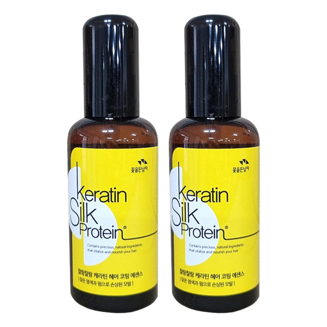 THE MEN OF FLOWERS  Silky Smooth Keratin Hair Coating Essence, 110ml, 2 Count