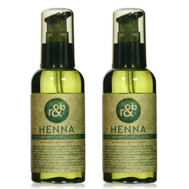 WOOSHIN R&B  Henna Spa Therapy Cuticle Hair Essence, 100ml, 2 Count