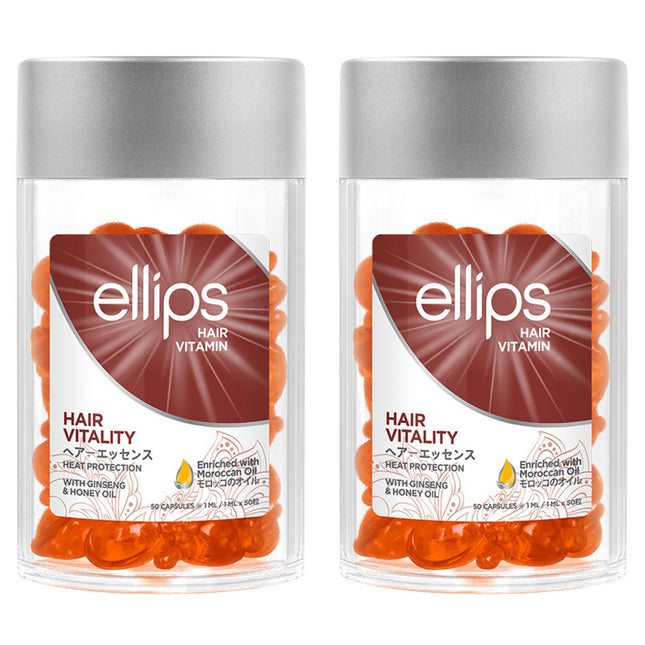 NONE Ellips Hair Vitamin Vitality with Ginseng & Honey 50p, 50ml, 2 Count