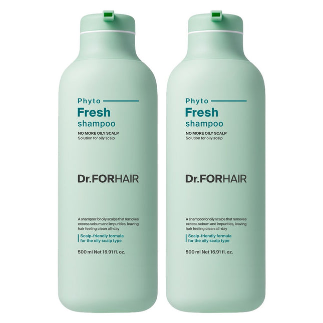 DR.FORHAIR  Oily Scalp Deep Cleansing Phyto Fresh Shampoo, 500ml, 2 count