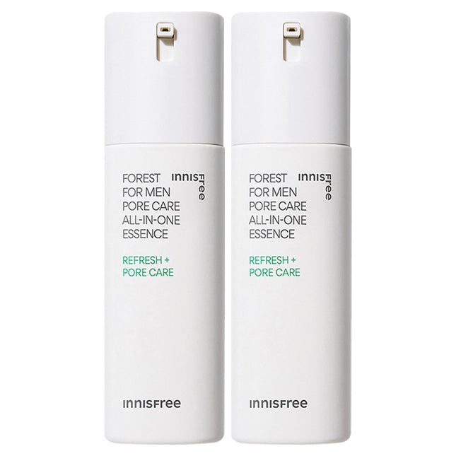INNISFREE  Forest For Men Pore Care All-in-One Essence, 100ml, 2 Count