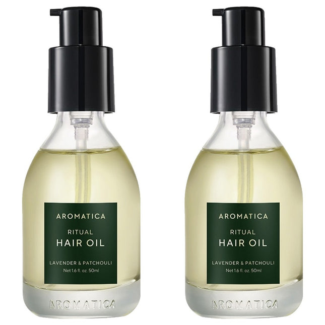 AROMATICA Aromatica Ritual Hair Oil Lavender & Patchouli 50ml, 2 Count