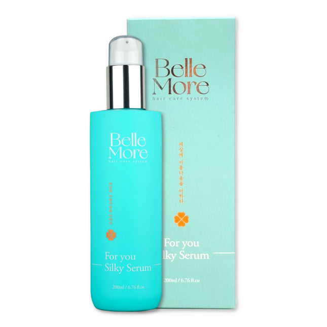 BELMORE  IGONG SILKY SERUM NO-WASH TREATMENT HAIR MOISTURIZING ESSENCE AQUA CREAM PROTEIN NOURISHMENT FOR VERY DRY HAIR COATING NON-STICKY ESSENCE, 200ML, 2 PACK