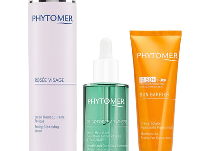 PIONME  OLIGOFOS SERUM 50ml + ROSE VISAGE 250ml + SUN CREAM 50ml SET, 1 UNIT