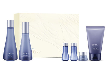SU:M37  Water-full Hyaluronic Acid Moisture Basic Cosmetics 2-piece Set Toner 170mL + Emulsion 120 mL, 1 Set
