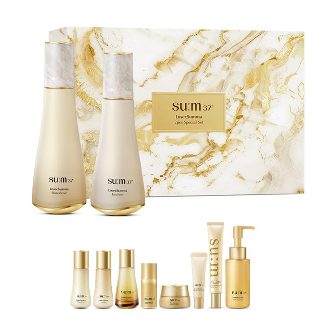 SU:M37 ° LosecSumma 2pcs Set Skin Softener 150mL + Emulsion 130mL, 1 Set