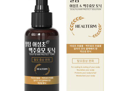 HEALTERM  Houttuynia Beer Yeast Scalp Tonic Cooling Spray, 120ml, 1 count