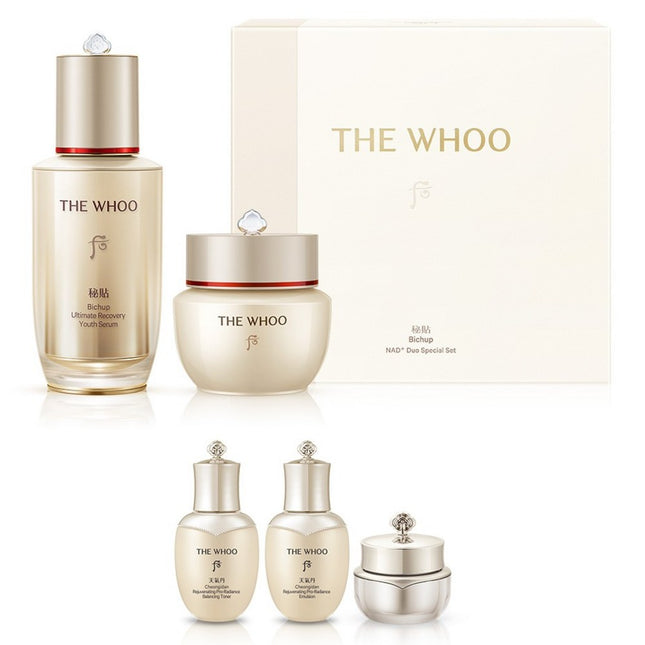 THE HISTORY OF WHOO  Bichup NAD+ Regenerating Essence + Ja Yoon Cream Duo Set