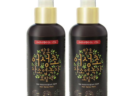 GAPDANG HERB Eoseongcho Jaso Leaf Green Tea Hair Mist Pack, 160ml, 2 Count