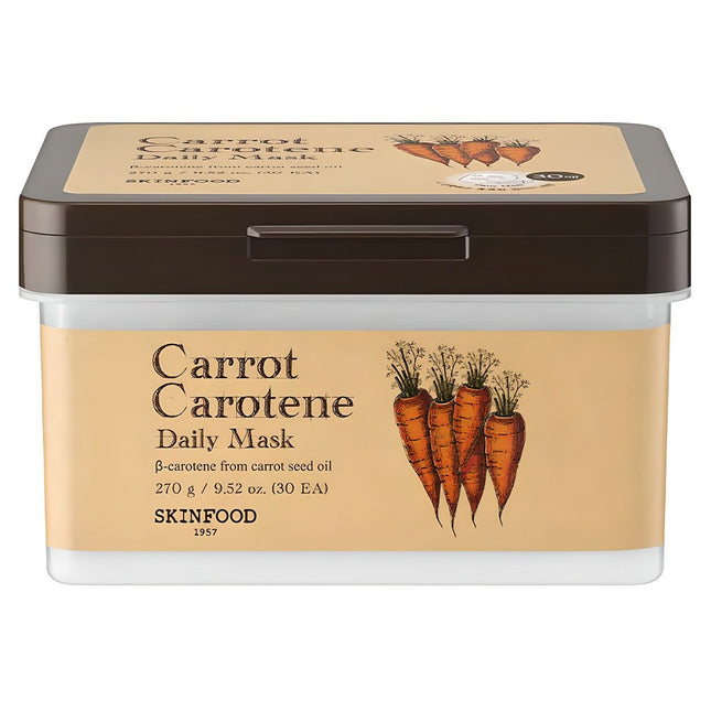 SKINFOOD  Carrot Carotene Daily Mask, 30 Counts, 1 Pack
