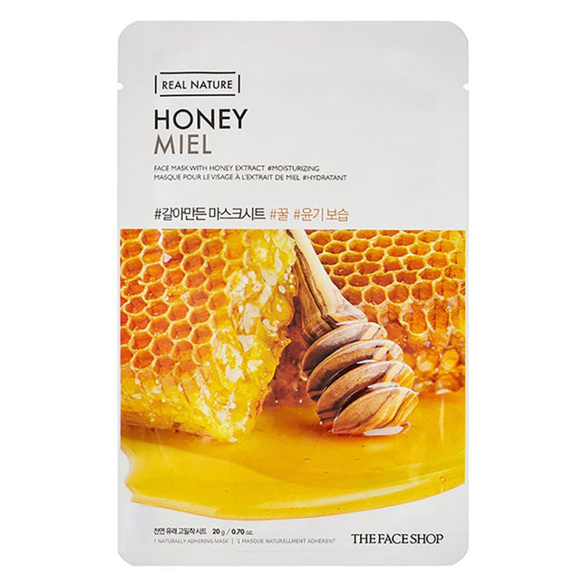 THE FACE SHOP  Real Extract Honey Mask Sheet, 1 Sheet, 1 Pack