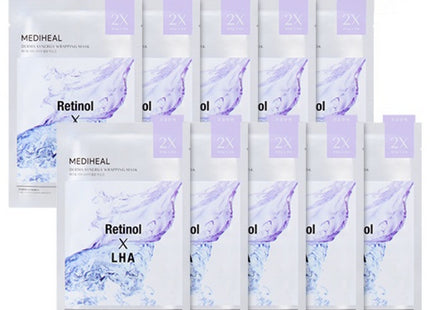 MEDIHEAL  Derma Synergy Wrapping Mask Pore Elasticity, 10 Count, 1 Pack