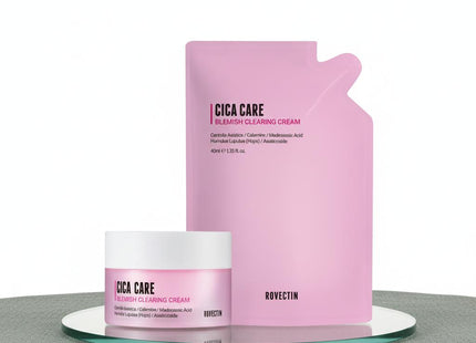 ROVECTIN Cica Care Blemish Clearing Cream 50ml Refill Set + 40ml Refill