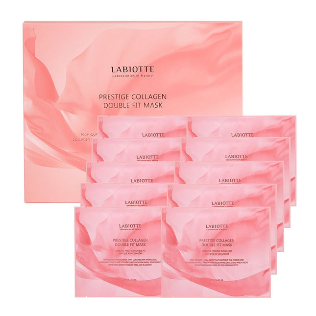 NONE Prestige Collagen Double Fit Mask Set, 10 Count, 1 Pack
