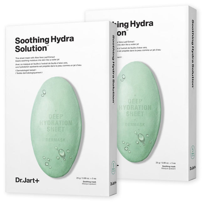 DR.JART+  Waterjet Soothing Hydra Solution Mask Sheet, 5 Count, 2 Pack