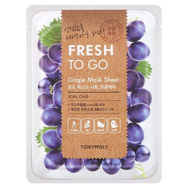 TONYMOLY  Fresh Cica Sheet Mask Pack Grape 1 Count 1 Pack