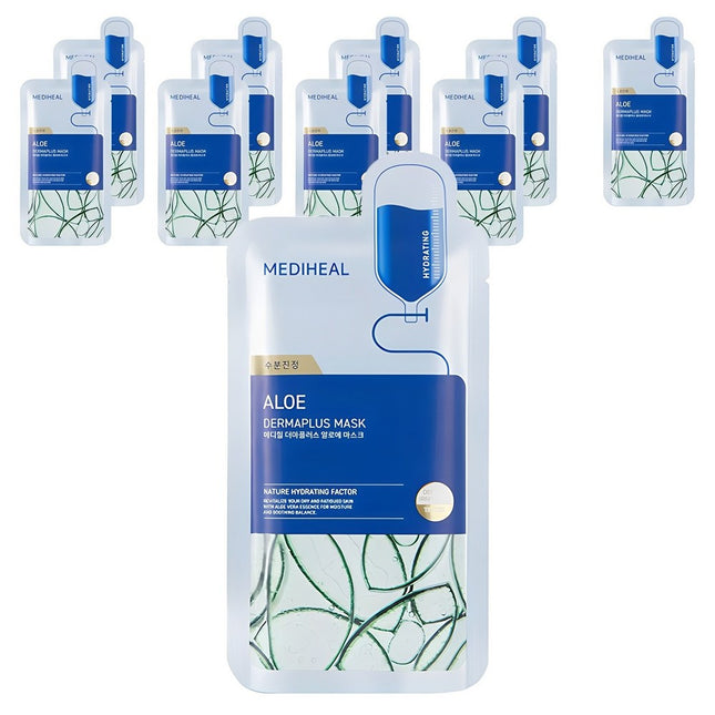 MEDIHEAL  Derma Plus Aloe Mask 10ea 1pack