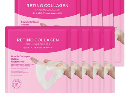CKD GUARANTEED HEALTH  Retino Collagen Low Molecular 300 Elastic Glow Mask, 10 Counts, 1 Unit