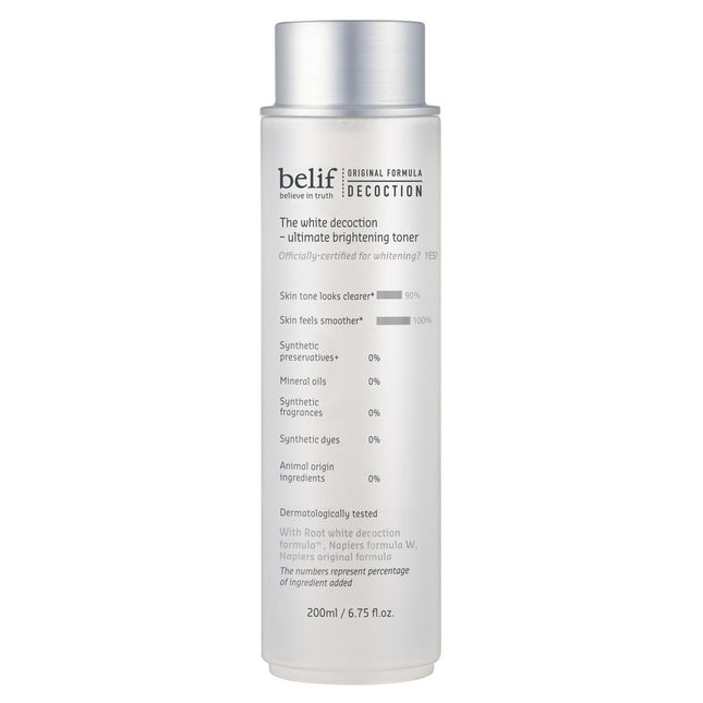 BELIF  The White De-Cotion Ultimate Brightening Toner, 200ml, 1 count