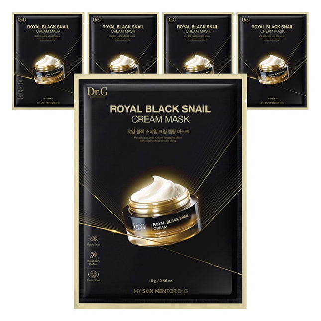 DR.G  Royal Black Snail Cream Mask 5pcs 1ea