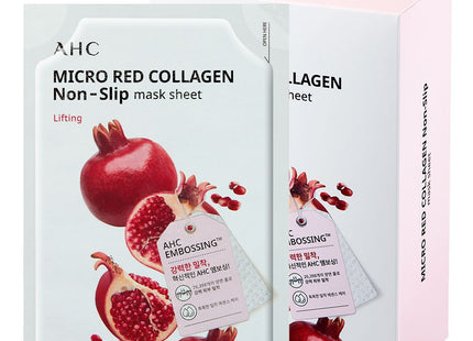 AHC  Micro Red Collagen Adherent Mask Sheet 33ml, 10 Count, 1 Pack