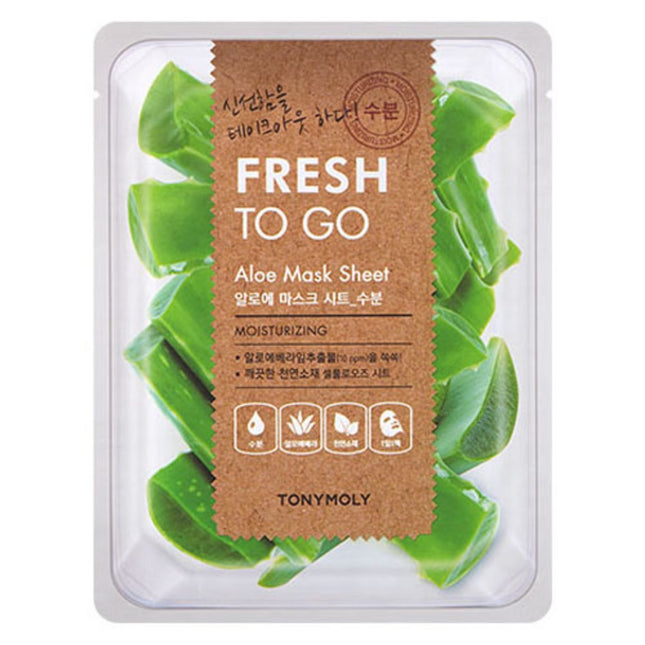TONYMOLY Fresh To Go Aloe Mask Sheet, 1 count, 1 count