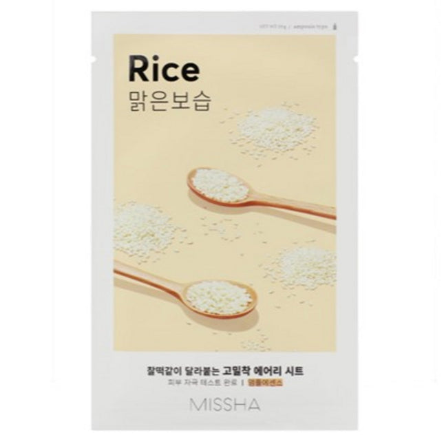 MISSHA  Airy Fit Sheet Mask Rice, 1 Sheet, 1 Count
