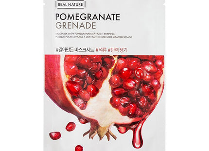 THE FACE SHOP  Real Nature Pomegranate Sheet Mask 20g 1 Count 1 Piece