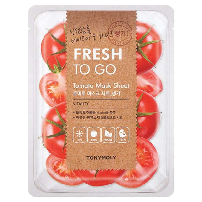 TONYMOLY  Fresh To Go Tomato Sheet Mask, 1 count, 1 count