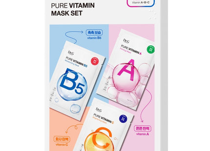 DR.G  Pure Vitamin Mask Set Vitamin A 23g x 4p + Vitamin B5 23g x 4p + Vitamin C 23g x 4p Set, 1 Each