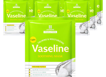 LEADERS  Insolution Light Vaseline Soothing Mask 25ml, 10 count, 1 pack