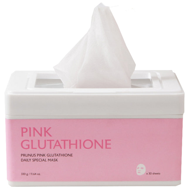 MILK TOUCH  Western Plum Antioxidant Brightening Glutathione Radiance Pink Mask Pack 30 Sheets