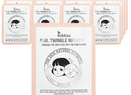 ROCKIES  Real Twinkle Mask Pack, 10 Sheets, 2 Packs