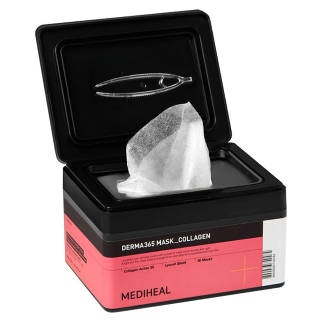MEDIHEAL  Derma 365 Mask Collagen, 30 Count, 1 Pack