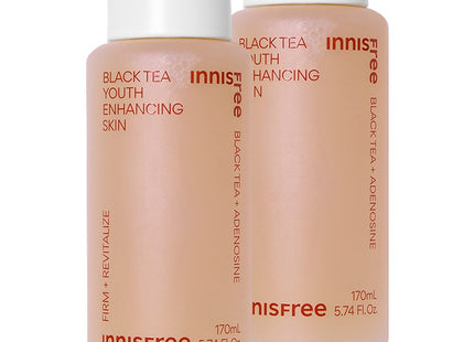 INNISFREE  Black Tea Youth Enhancing Skin 170ml 2 Bottles