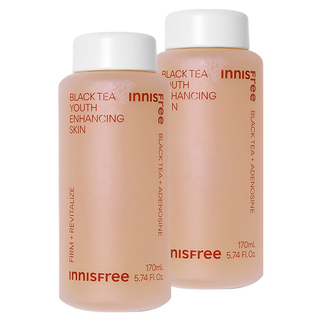 INNISFREE  Black Tea Youth Enhancing Skin 170ml 2 Bottles