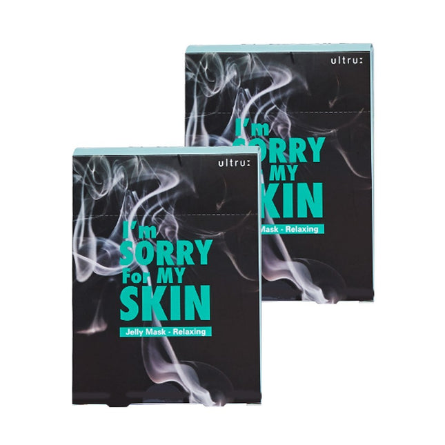 I'M SORRY FOR MY SKIN Soothing, Moisturizing, Relaxing Jelly Mask Pack 20 Sheets, 10 Count, 2 Packs